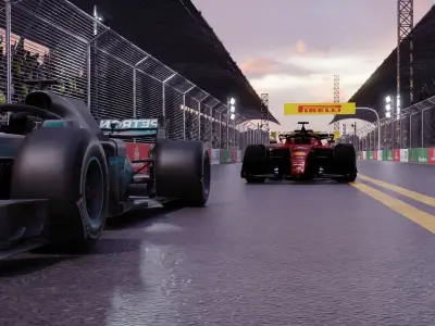 f1 2022 Ferrari F1-75 Low-poly 3D model Low-poly 3D model