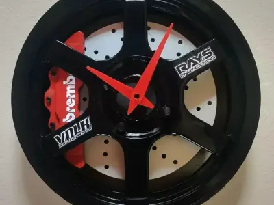 Mags Wall Clock Volks Ray TE37 3D print model