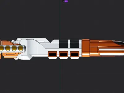 ARN-03 Sci-fi Transport Shuttle 3D print model