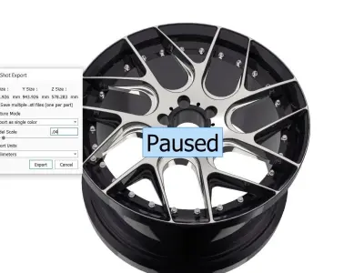 car rim wheel 3D print model