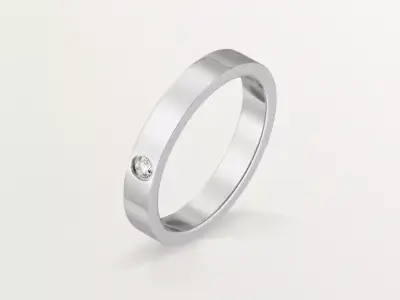C - RING - WEDDING RING 3D print model