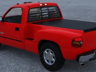GMC Sierra 2006 Stepside - Bed 3D model
