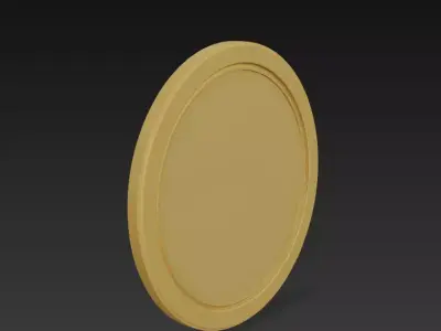 Lion Medallion Relief - Stylized 3D Wall Art Sculpture Free 3D print model