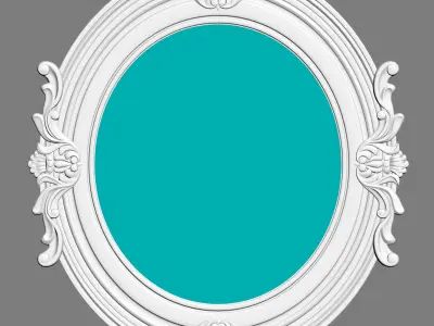 Oval Mirror 3D model