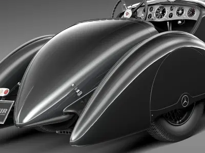 Mercedes-Benz 710 SSK Trossi Roadster 1930 3D model