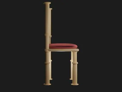 Wooden Chair  Free 3D model