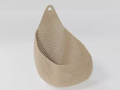 WICKER BASKET20 3D model