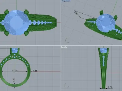 ring code 21 3D print model