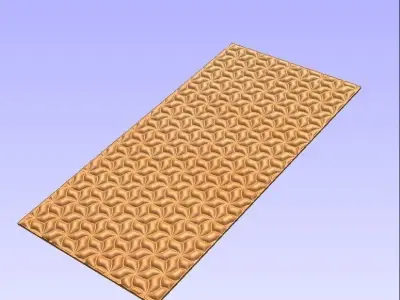 Marble wall panel design 2x4 Free 3D model