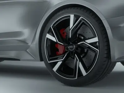 2020  Audi RS6 3D model