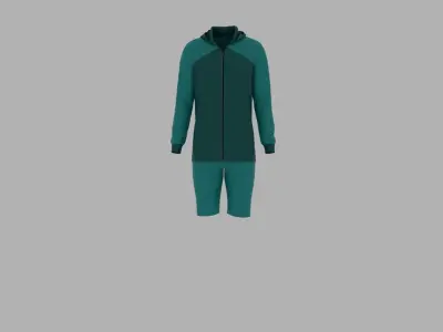 Sport Suit Low-poly 3D model 39