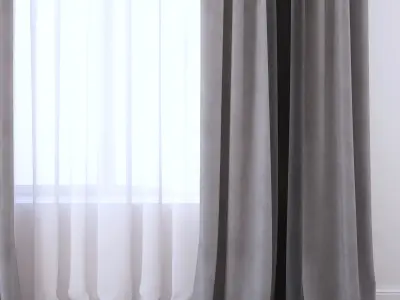 Set 98 Curtains 3D model