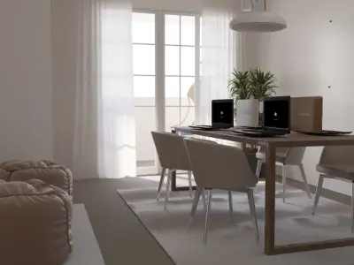 Podcast Studio 3D model