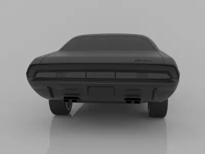 Dodge Challenger 1970 3D Model Ready to Print STL File 3D print model