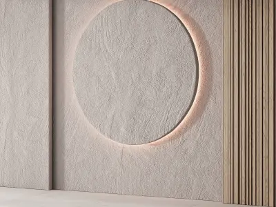 204 wall composition 03 decorative wall panel kit 02 3D model