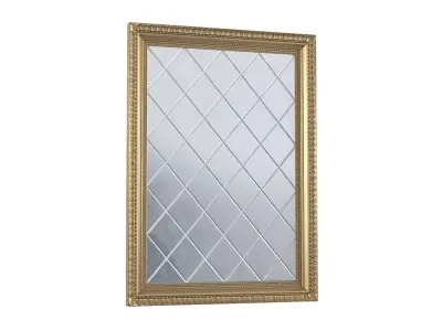 Aged Beveled Accent mirror 3D model