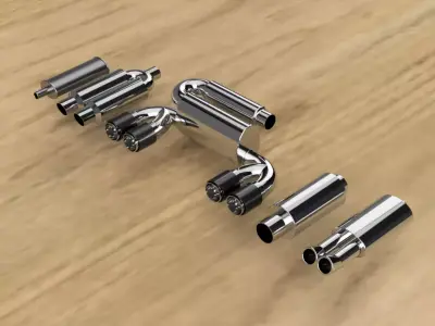 1to10 RC Exhaust Set  -  3D print model with all Files 3D print model