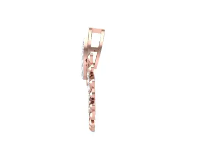 candera collection silver and rose gold necklace 3D print model