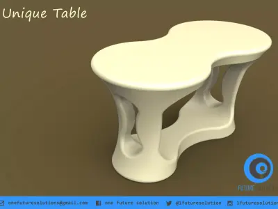 Unique Table Free 3D print model