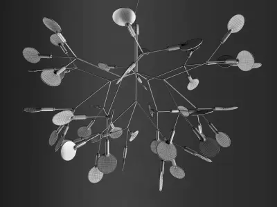 Chandelier Moooi Heracleum II Small BLACK 3D model
