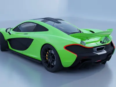 Mclaren P1 Low-poly 3D model