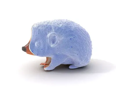Adorable Hedgehog model pack Low-poly 3D model