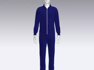 Sport Suit Low-poly 3D model 18
