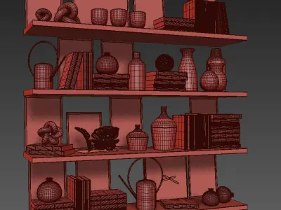 Decoration set 16 3D model purchase