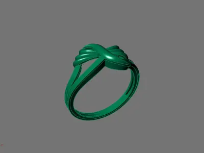 Women Ring Plain Ring Ready STL 3DM Models Womens Rings 3D print model 21