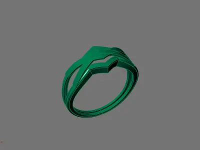 Women Ring Plain Ring Ready STL 3DM Models Womens Rings 3D print model 11