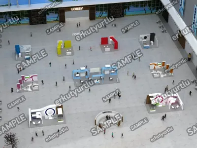 Virtual Exhibition Summit Area 001 3D model