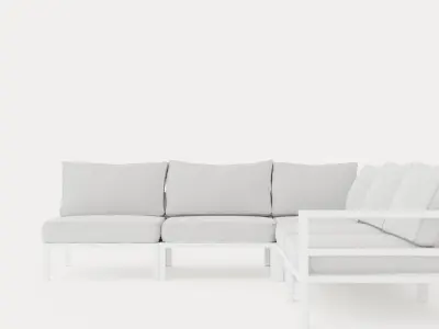 Leone sofa set Low-poly 3D model
