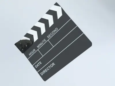 Clapperboard - Clapper Board Low-poly 3D model