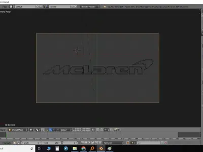 MClaren logo Low-poly 3D model