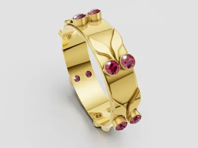 GOLD DIAMOUND RING 3D print model