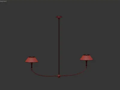 Turlington XL Linear Chandelier 3D model