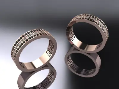 Jewelry Ring Gold 3D print model