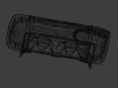 Lightbar rescue vehicle EU Game Ready Separated 3D Detail Low-poly 3D model