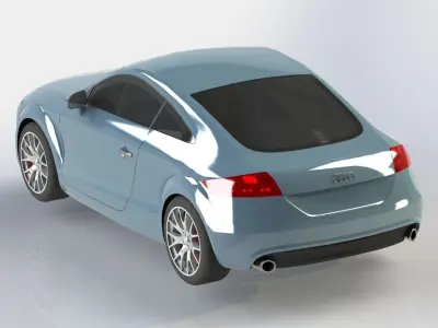 Audi TT Coupe 2010 3D model