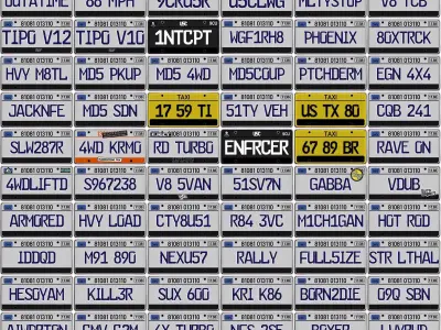 80s Police retro car Low poly Model Low-poly 3D model