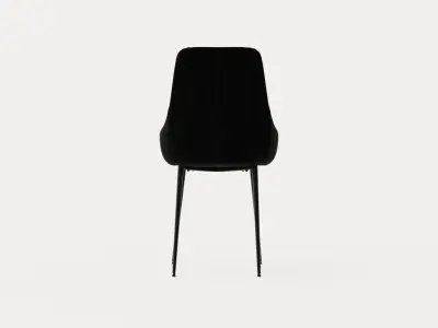 Alsarp Kitchen Chair Black Low-poly 3D model