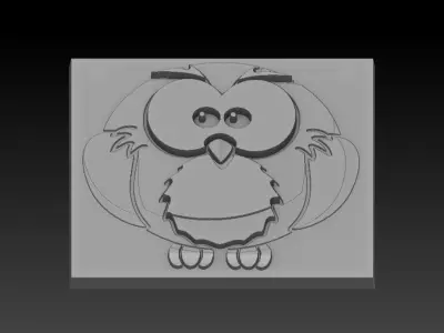 Birdd owl 3D print model