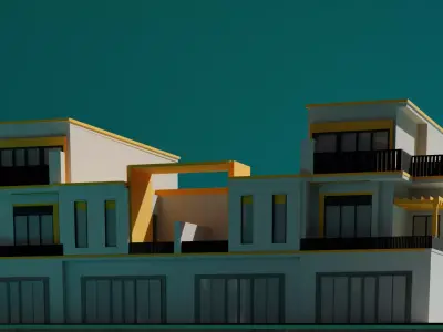 cottage house apartments 3D model