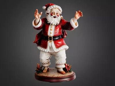 Santa Claus Statue 3D model