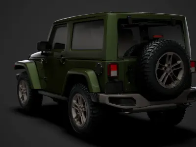 Jeep Wrangler 75th Anniversary JK 2018 3D model