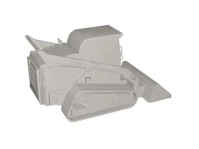 Excavator bulldozer 3D model