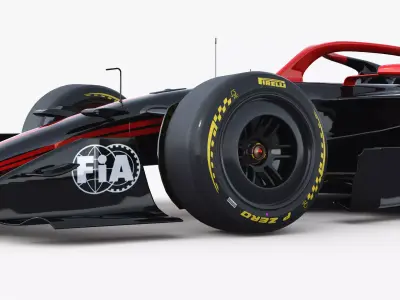 F1 Concept 2026 Template Livery Low-poly 3D model
