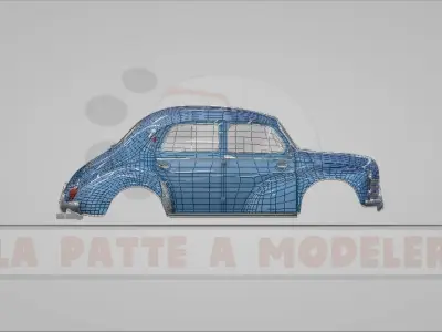 Renault 4 Chevaux LPAM 3D model