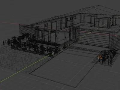 Modern Town House Free 3D model