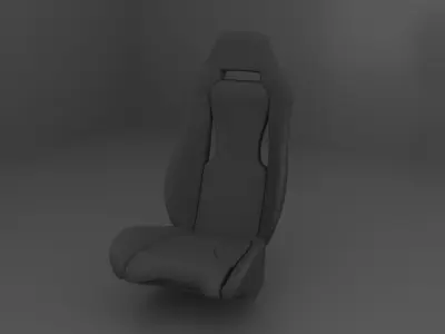 Car Seat Pack Low-poly 3D model